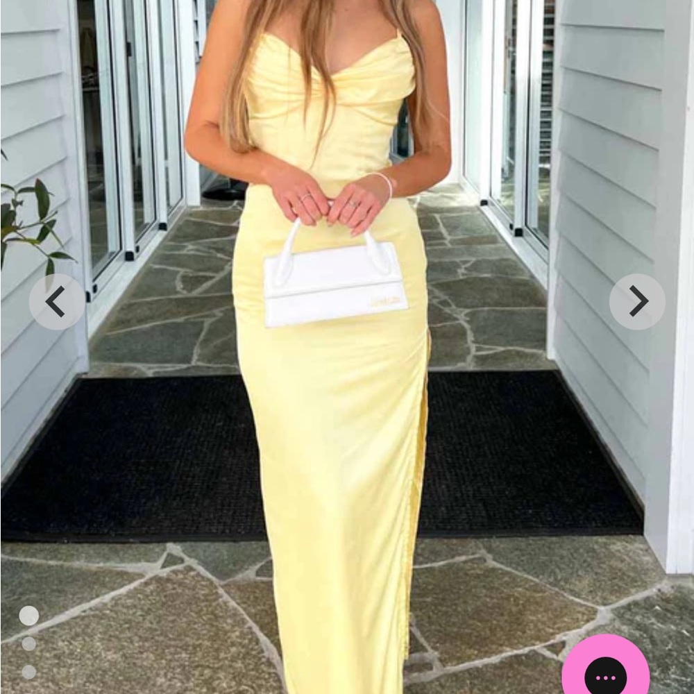 Honey yellow maxi dress